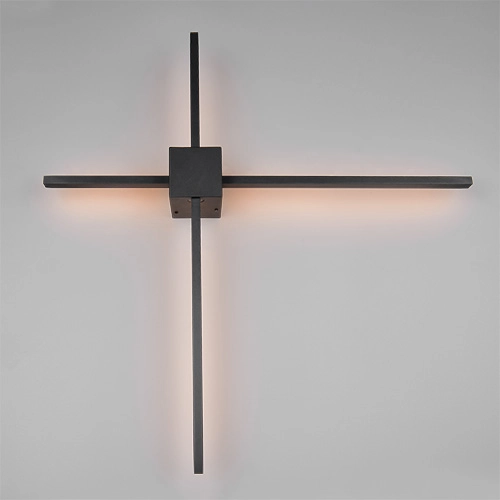 Moderne Wandlampe Cassino Schwarz 67,5 cm Trio 4017807683202