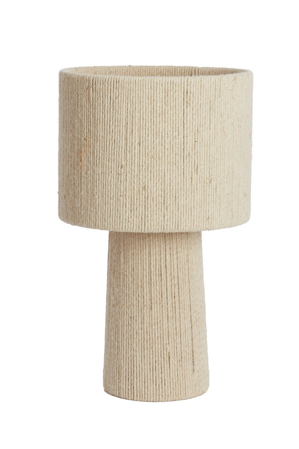 Japandi Tischleuchte Pitino creme Ø 31,5cm Light & Living 8717807699932