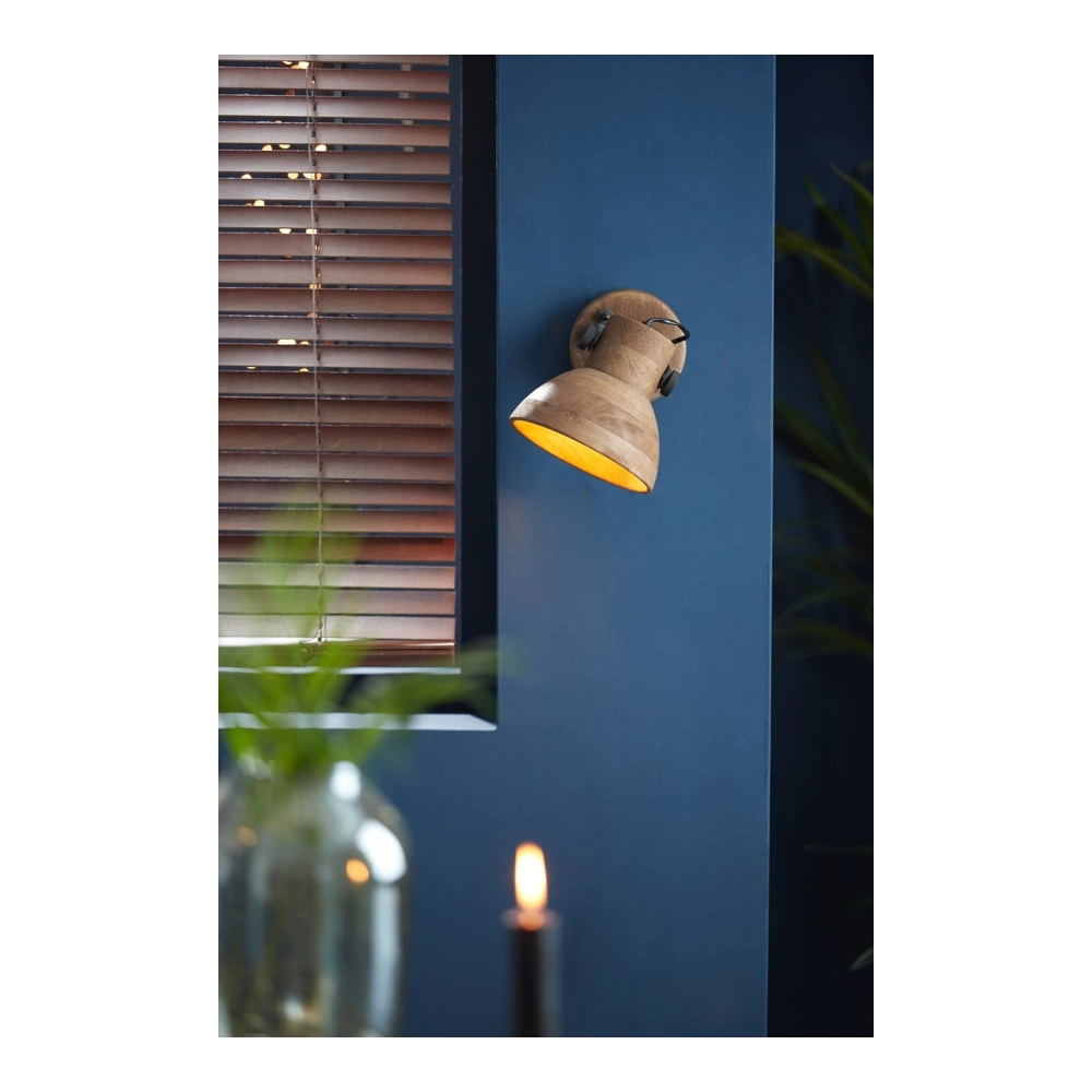 Holzwandlampe Ilanio Braun Light & Living 8717807293345