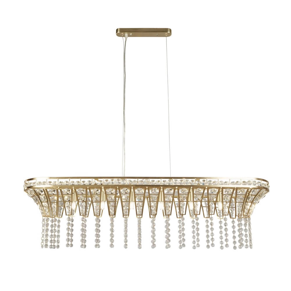 Große Hängelampe Gemma Gold Searchlight 5053423249940