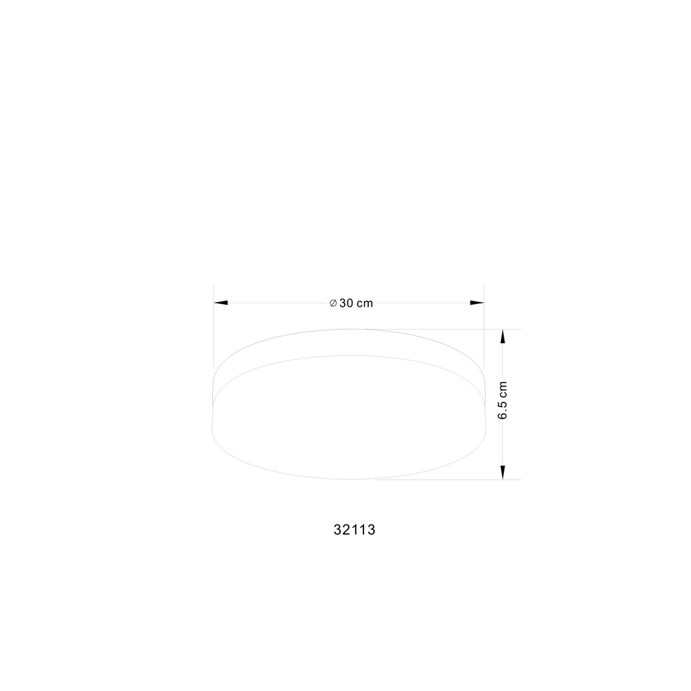 Design-Deckenlicht Vranos Silbergrau für den Außeneinsatz Ø 30 cm Globo 9007371174386