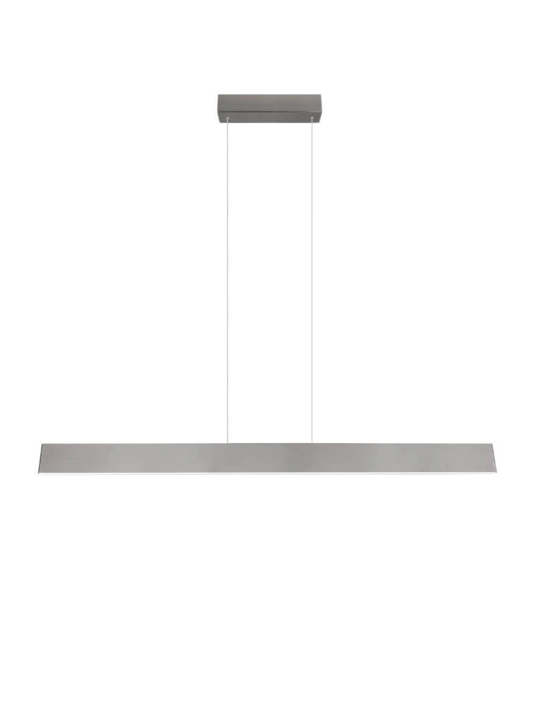 LED-Büro-Hängelampe Galway 150 cm – Edelstahl Trio 4017807616675