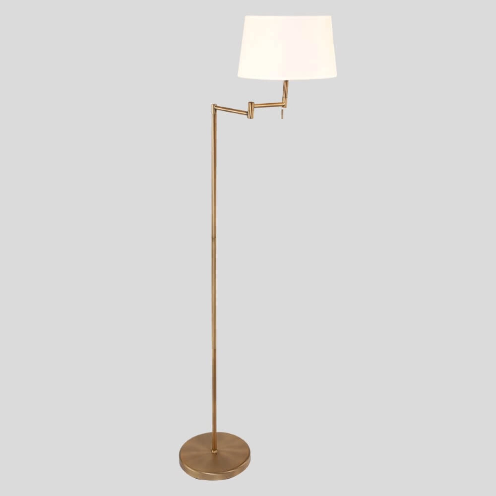 Stehlampe Mexlite 154 cm Broningbruin mit weißer Kapuze Steinhauer 8712746048087