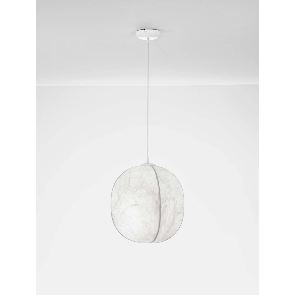 Weiße Pendelleuchte Pierida Ø 42cm Lyora 5212017468079