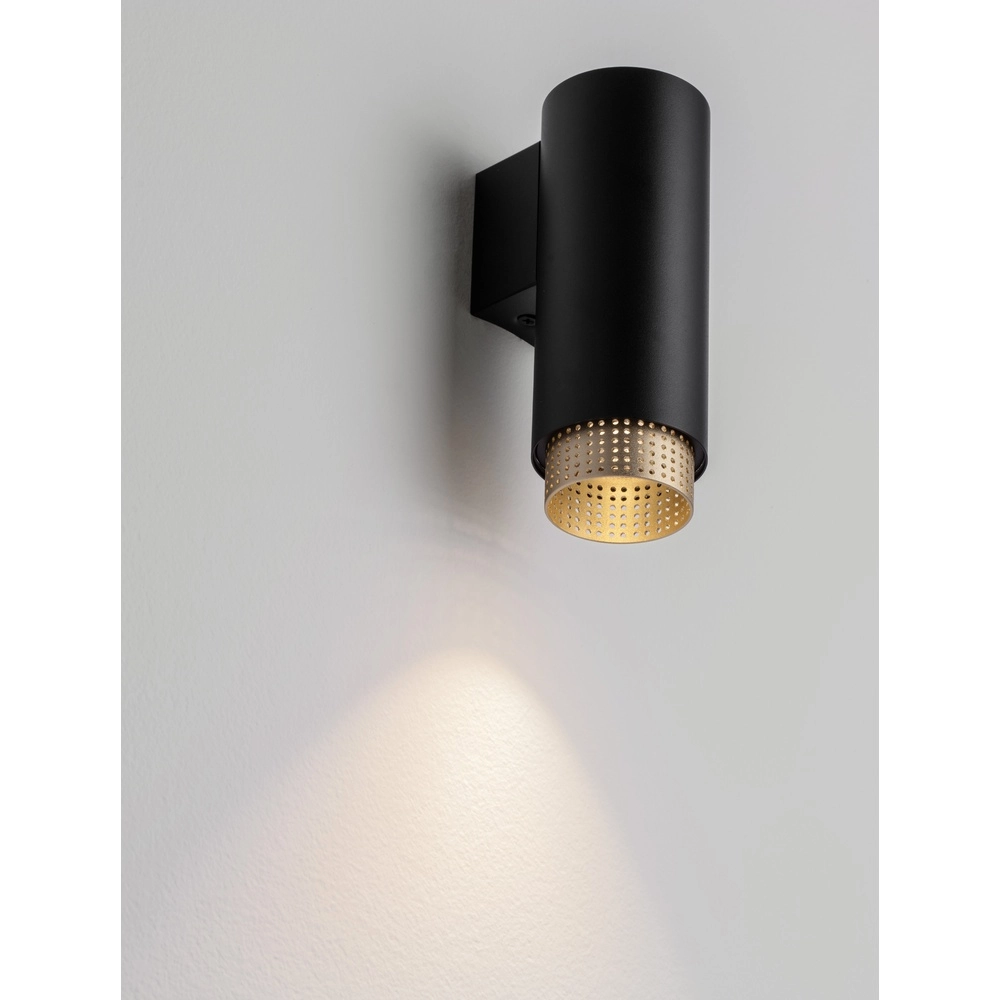 Wandstrahler Nessi schwarz mit gold Lyora 5212017475169