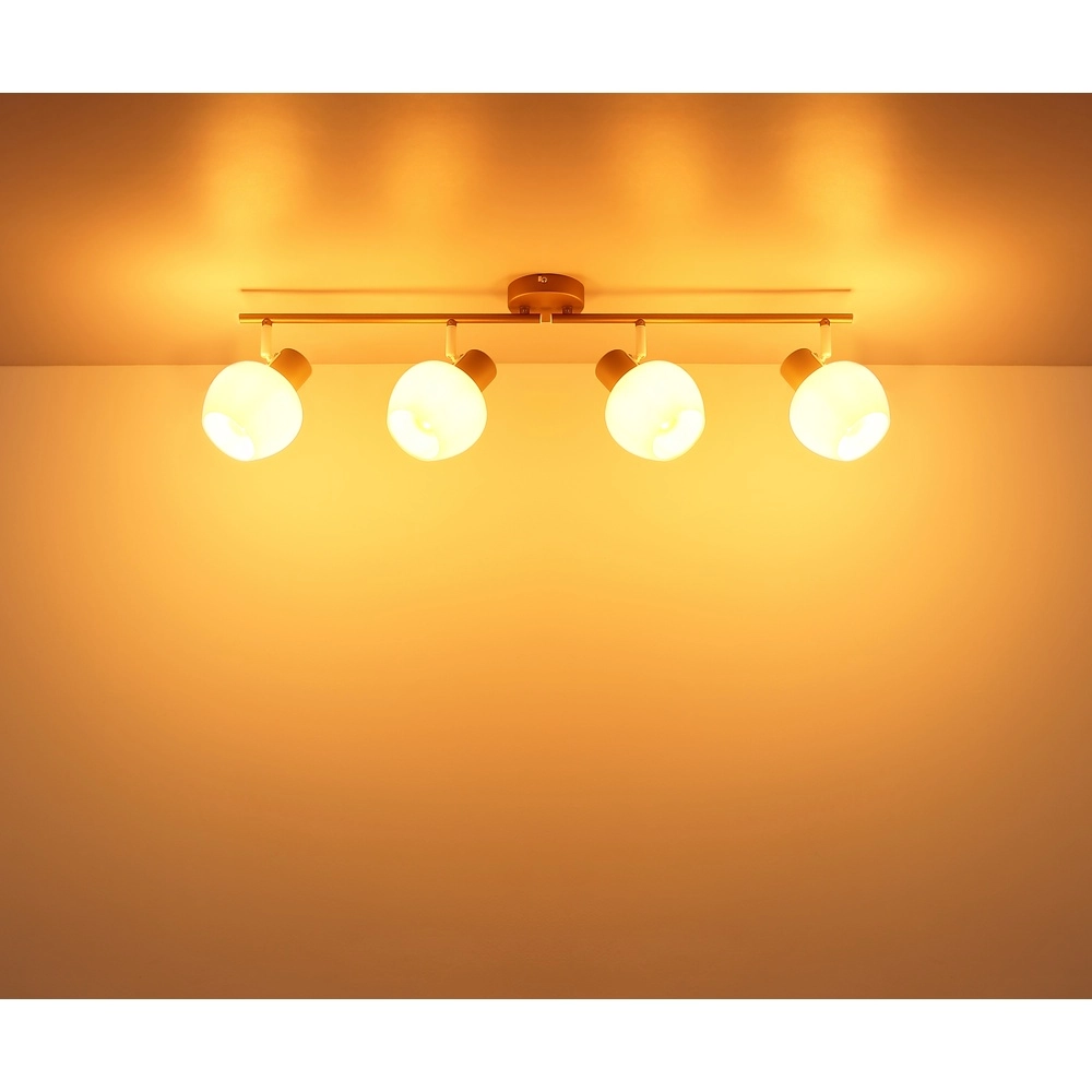 Deckenlampe Eileen 4-helles Kaffeebraun Globo 9007371580576