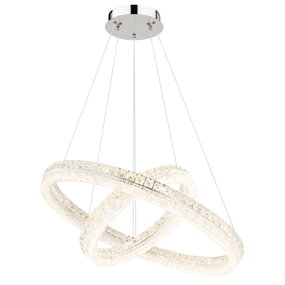 Pendellampe Laurel chrom Ø 80cm Globo 9007371569779
