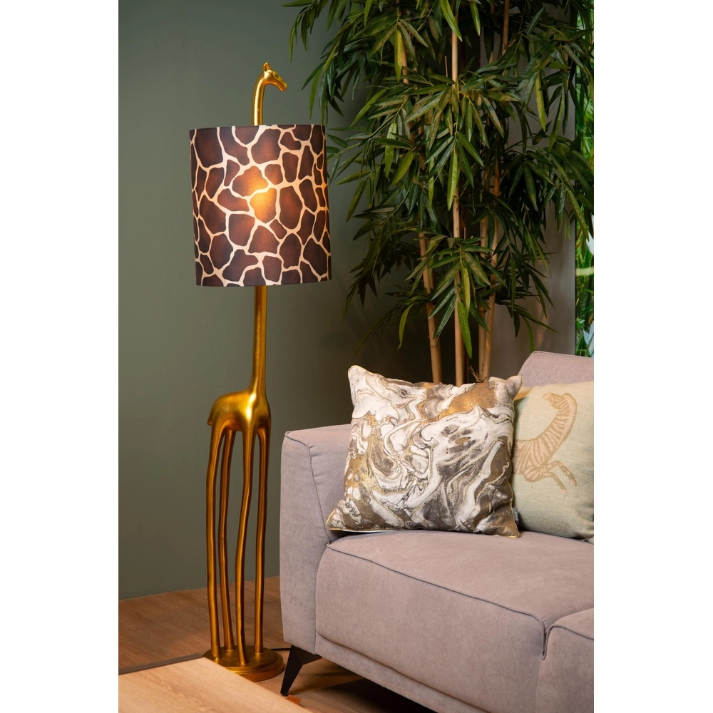Tischlampe Extravaganza Miss Tall Giraffengold mit Schwarz Lucide 5411212105431