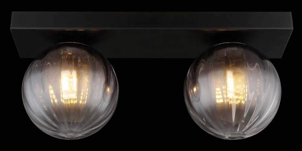 2-flammige Deckenleuchte Dallerta Rauchglas Globo 9007371449576
