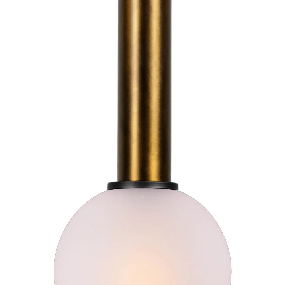 Hängelampe Ø 15cm Bella 2 Antikes Messing mit mattweißem Glas Masterlight 8718121334110