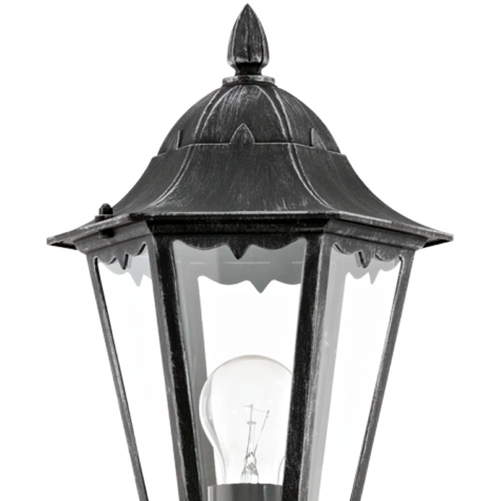 Außenlampe Navedo schwarz silber Eglo 9002759934576