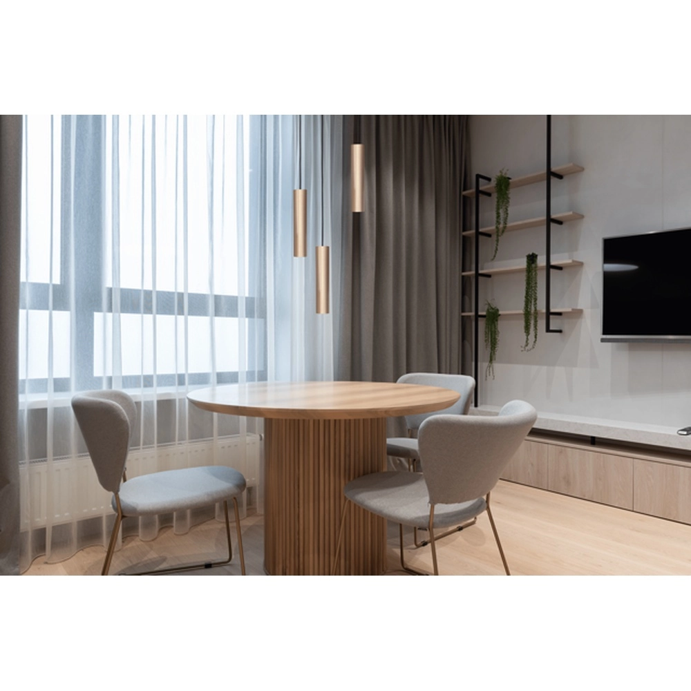Pendellampe Run Ø35 Rundplatte – 3x GU10 – Nickelmatt Masterlight 8718121215846