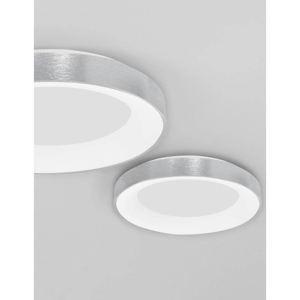 Deckenlampe Rando Thin silbergrau Ø 60cm Lyora 5212017420138