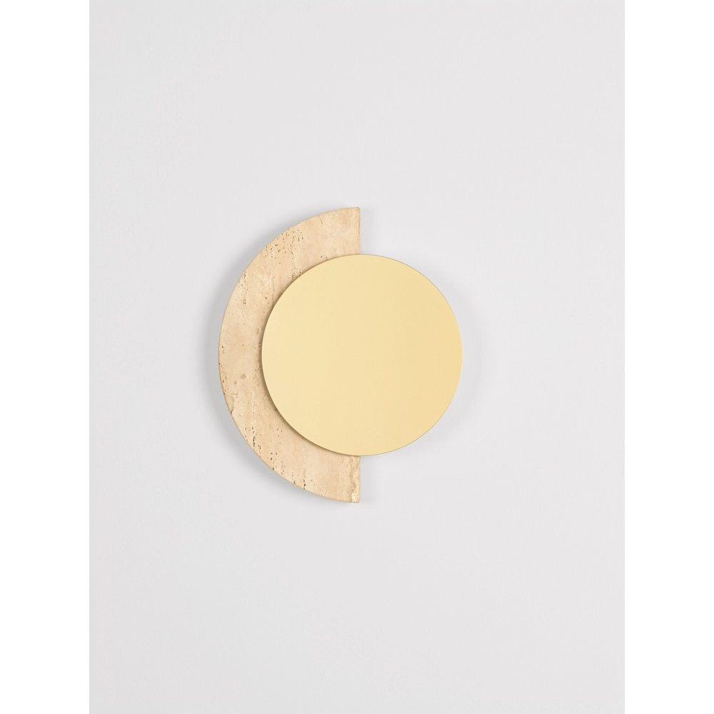 Design-Wandlampe Molli Travertin Ø 21 cm Lyora 5212063501317