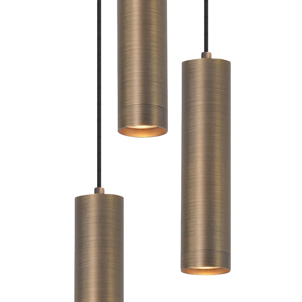 Runde Pendelleuchte Perugia Bronze - 5x GU10 Highlight 8718379046834