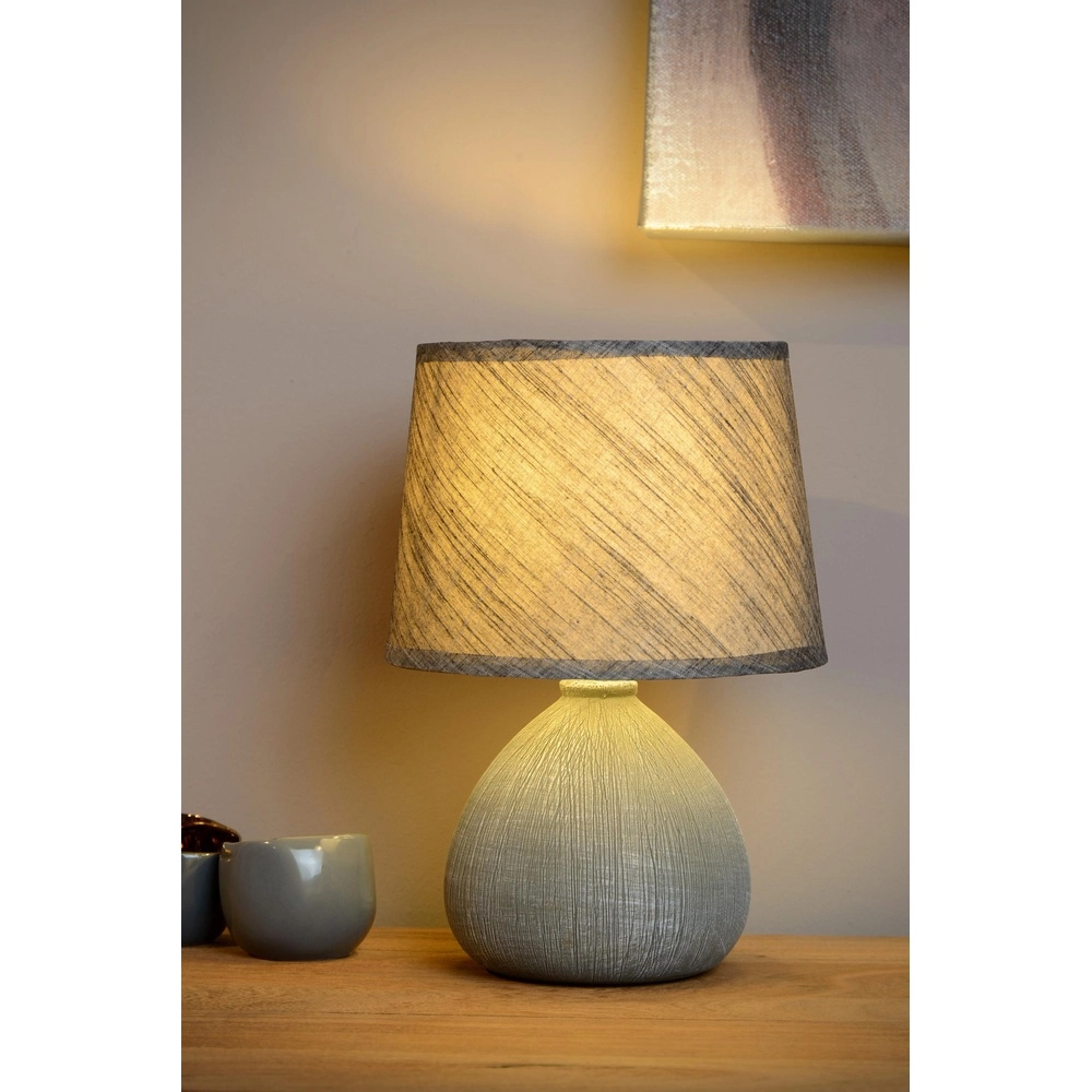 Tischlampe Ramzi Grau Lucide 5411212470164