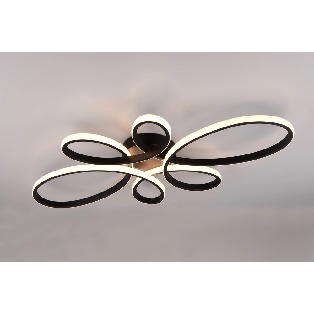 Design-Deckenleuchte Fly schwarz Trio 4017807600865