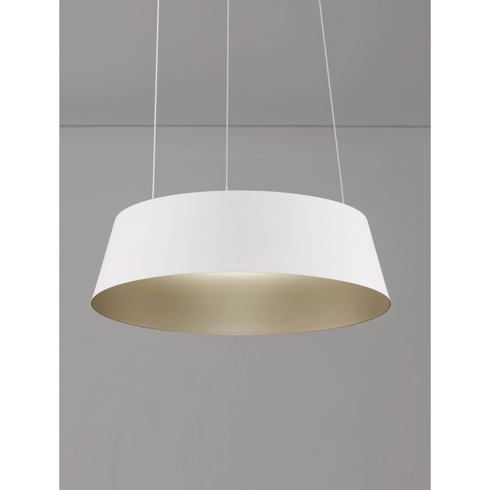 Pendelleuchte Alba weiß Ø 42cm Lyora 5212017439000