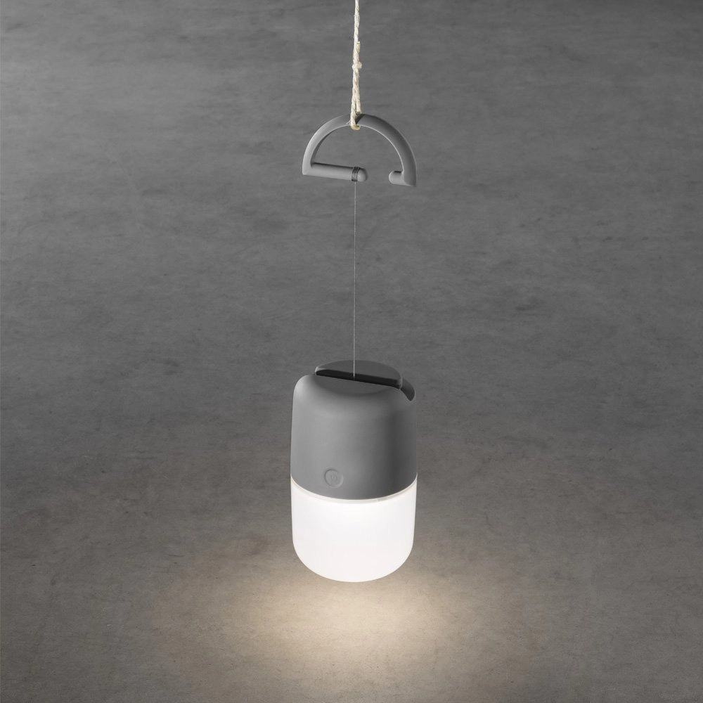 Gartentischlampe Asissi 19,5 cm grau KonstSmide 7318308053028
