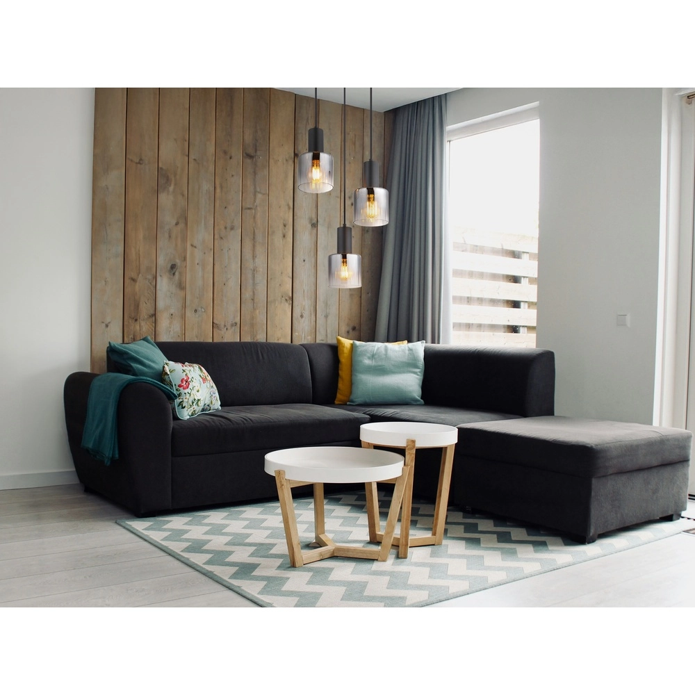Design-Pendellampe Jack 3-Licht Schwarz Globo 9007371519828