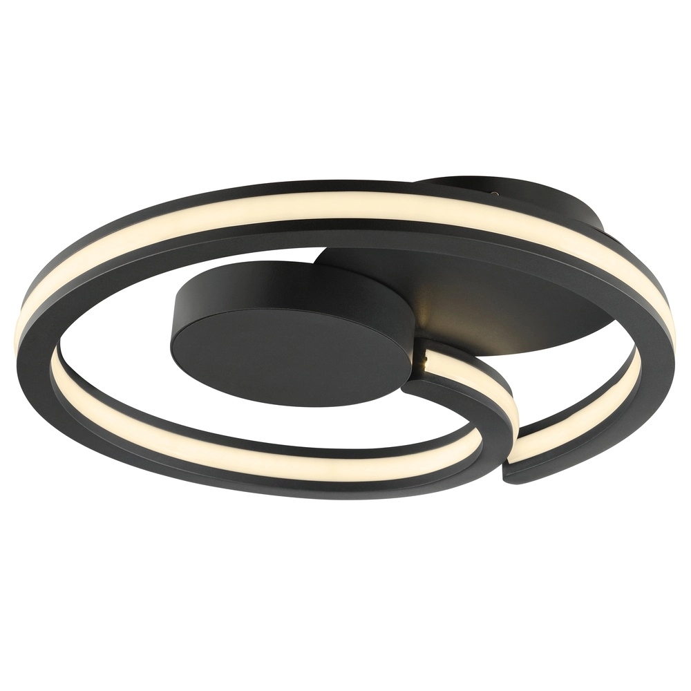Schwarze Deckenlampe Revola Design Ø 40cm