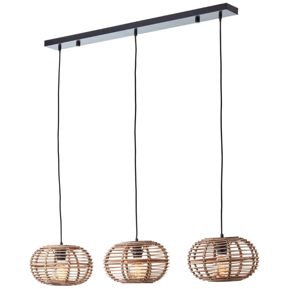 Hängelampe für den Esstisch aus Rattan Woodball Brilliant 4004353413797