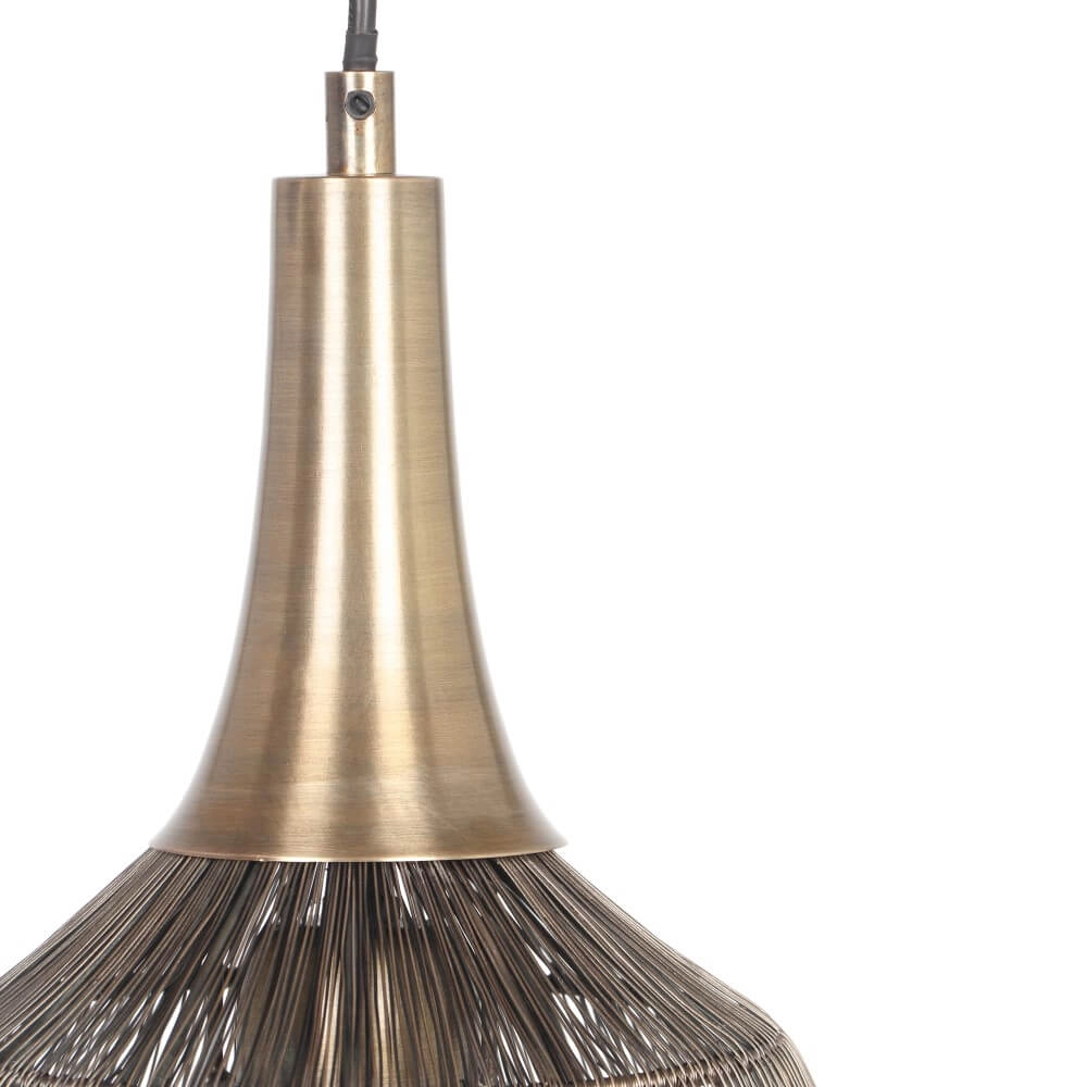 Runde Hängelampe Soraya Ø 26cm - Bronze Trio 4017807617481