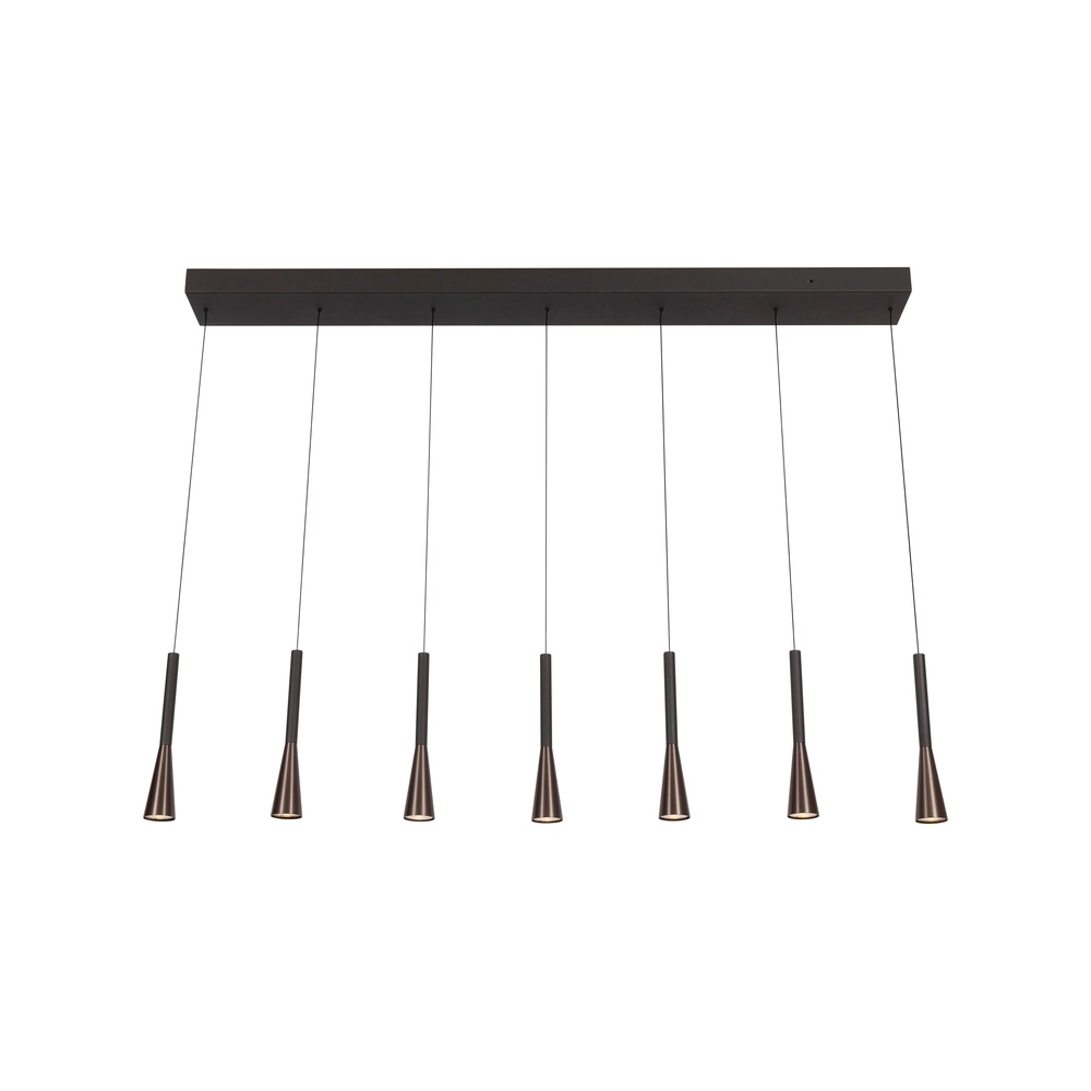 Design-Pendellampe Joakim 7-helles Kaffeebraun Premium by Lucide 5411212242129