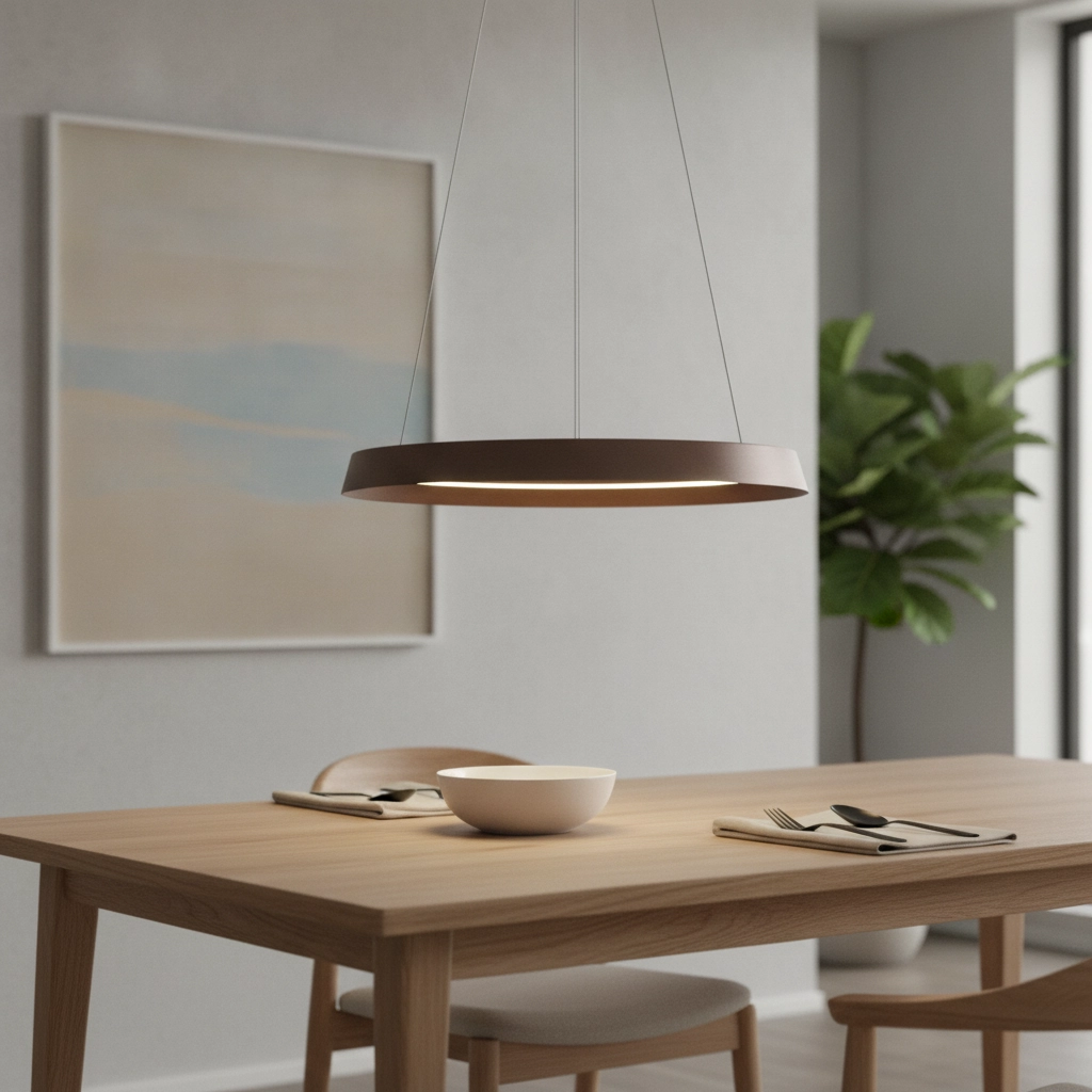 Design-Pendelleuchte Ormi Ø 60cm kaffeebraun