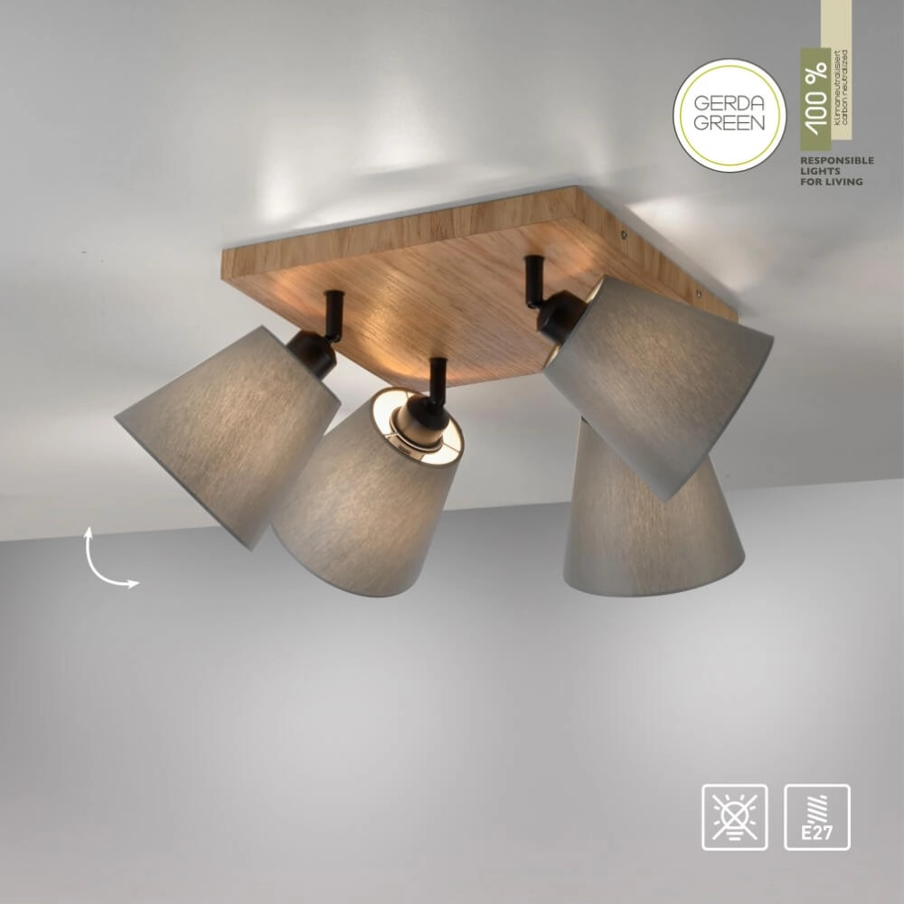 Deckenleuchte Green Michel 4-Licht Just Light 4043689995058
