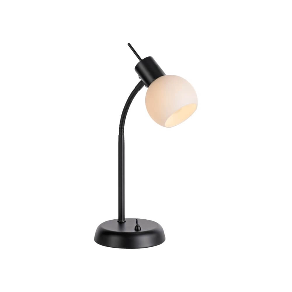 Schwarze Tischlampe Loki 1-Licht Just Light 4043689000813