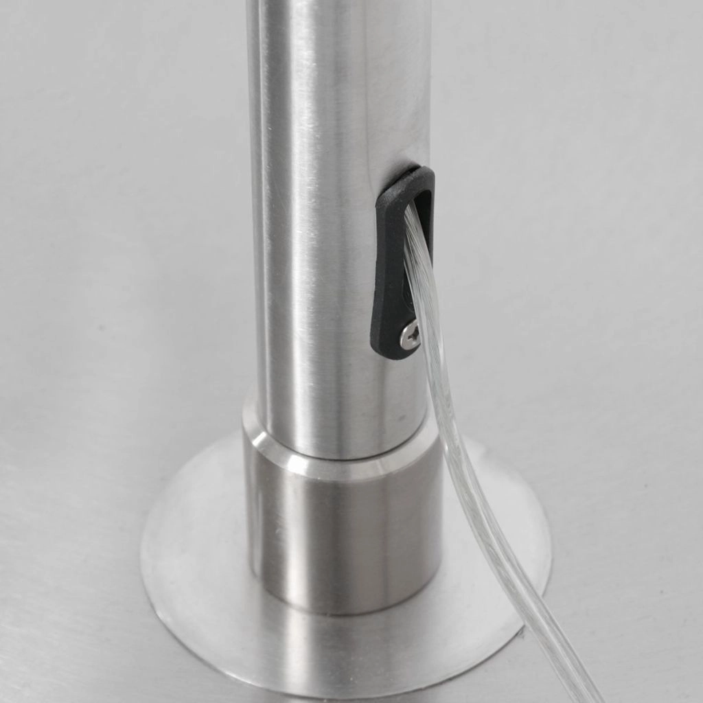 Lichtbogenlampe Vela Lino mit schwarzem Farbton Ø60 cm Steinhauer 8712746183535