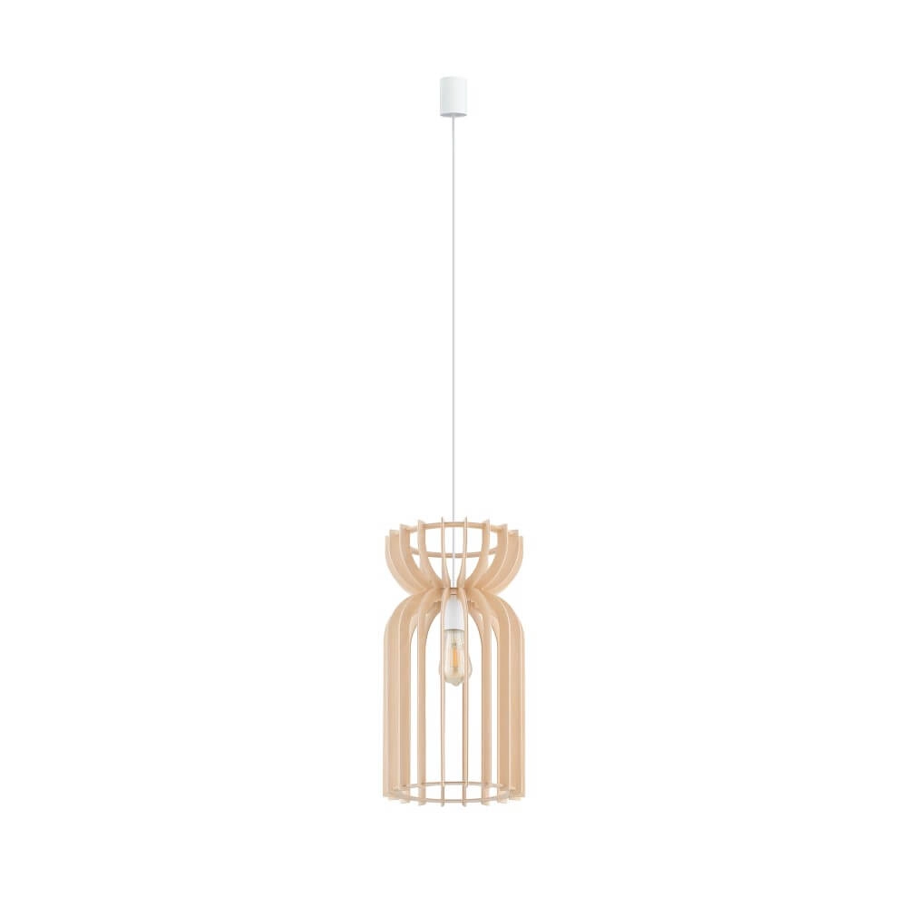Hängelampe aus Holz Kymi Ø 26cm - Holzbraun Lyora 5903139105705