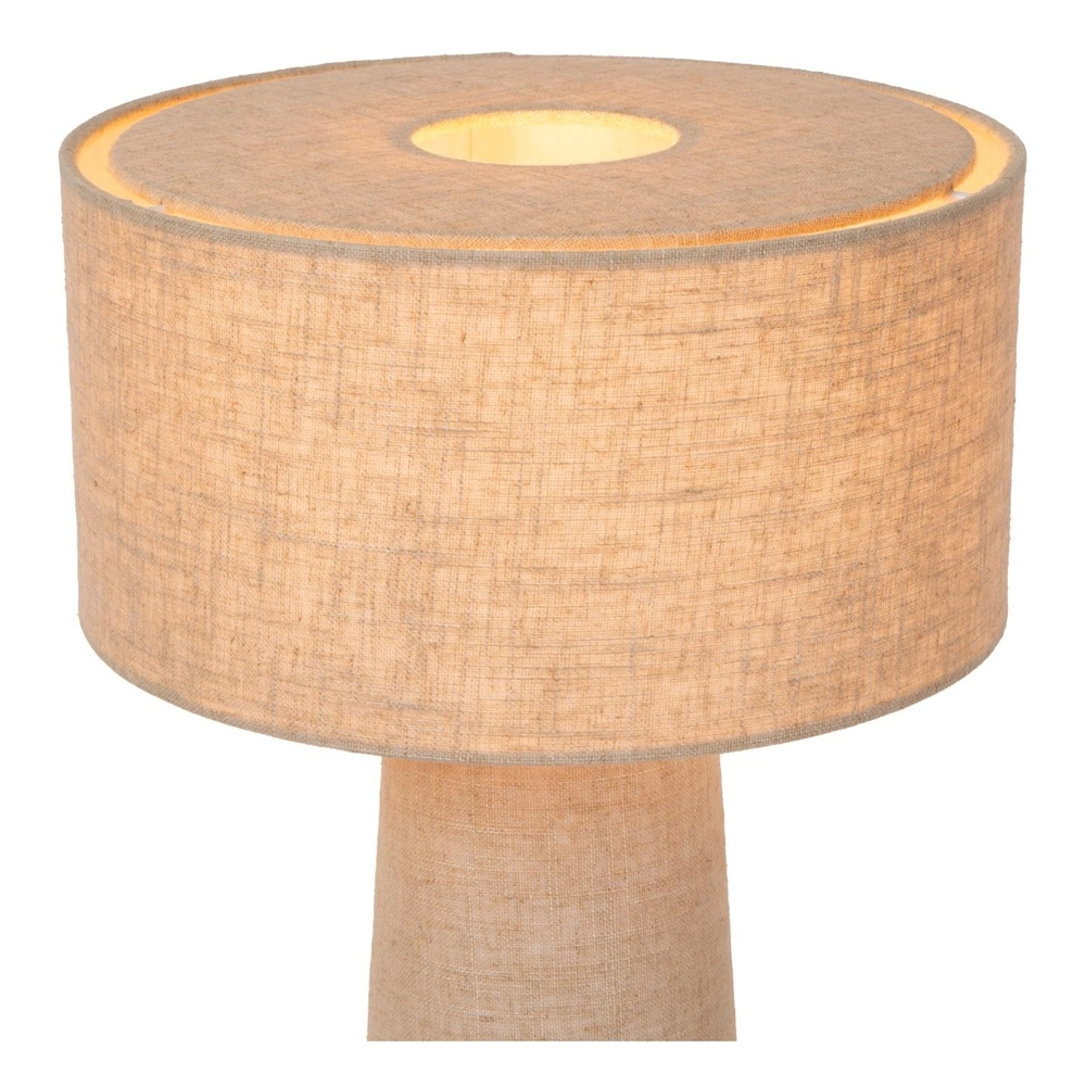Tischlampe Leeroy taupe Ø 30cm Lucide 5411212032119