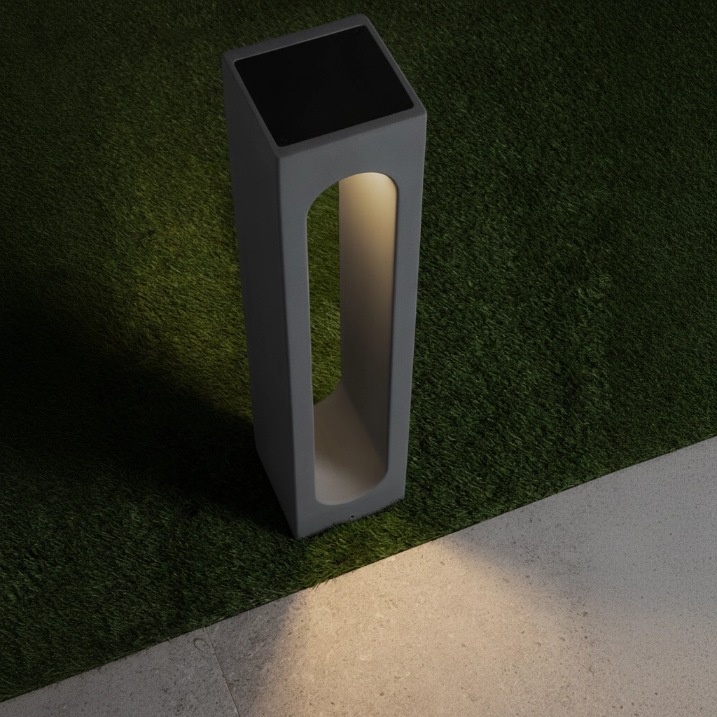 Quadratische Gartenlampe Stage 70cm