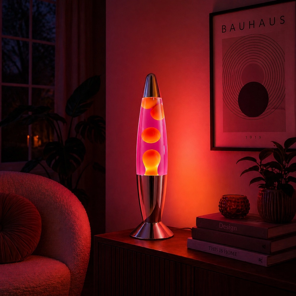 Lavalampe Retro-Lava Chrom Brilliant 4004353477386