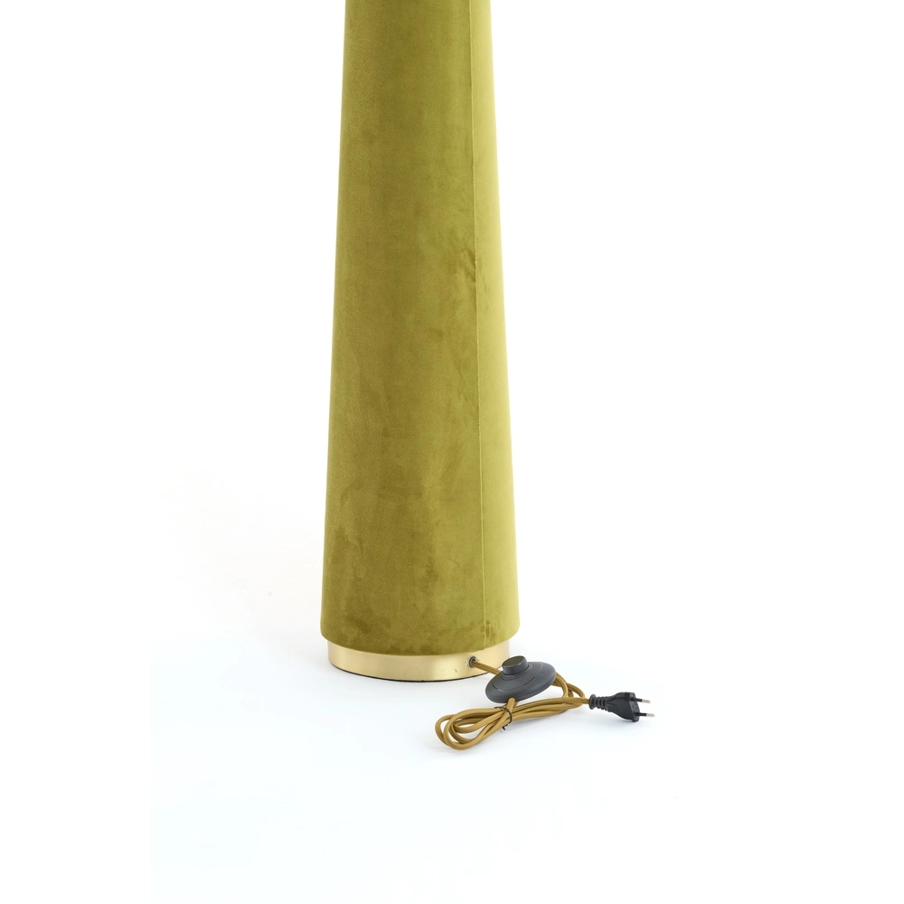 Stehlampe Devia Ø 50cm - Samt - grün Light & Living 8717807759537