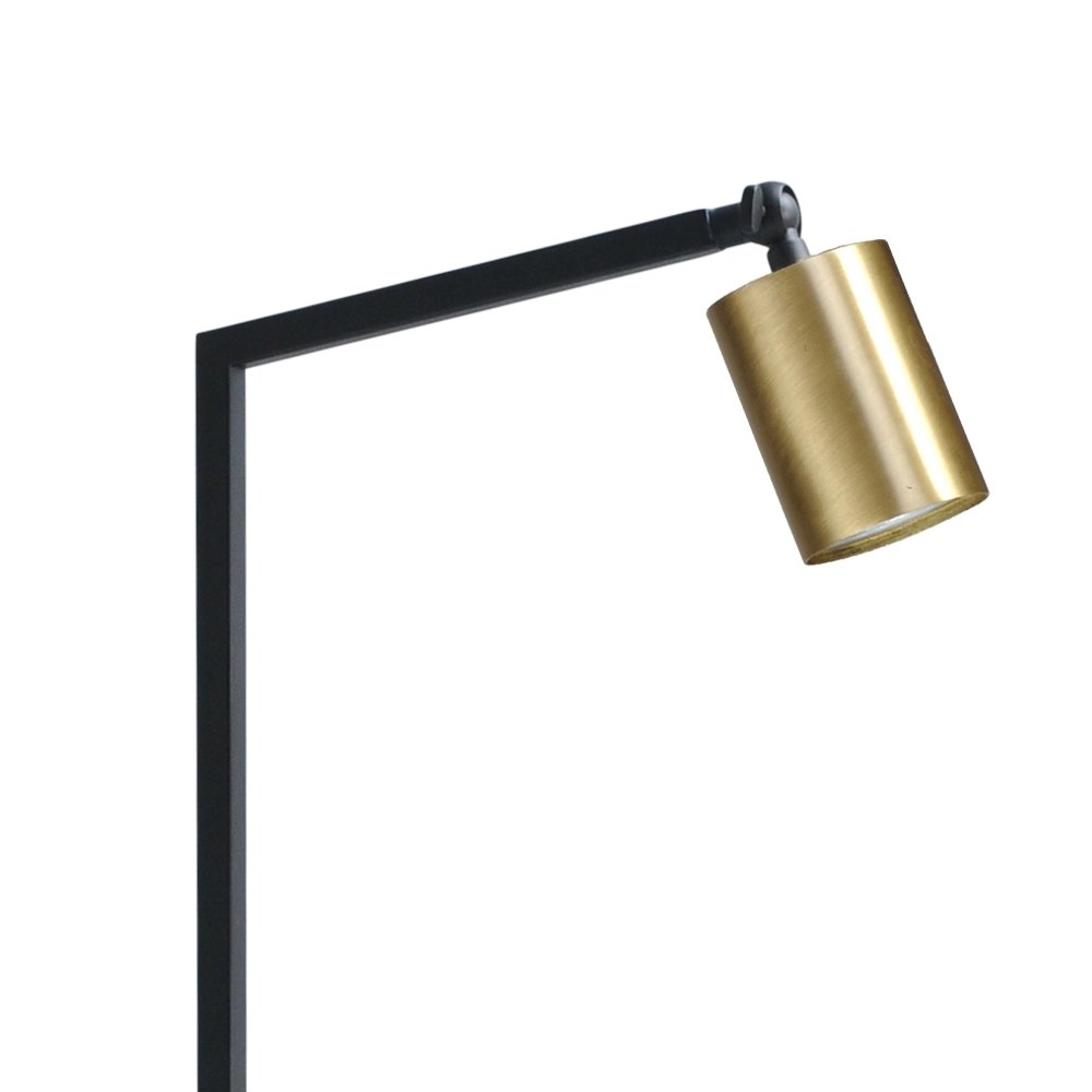 Schwarze Stehlampe Bounce mit goldenem Fleck Masterlight 8718121225005