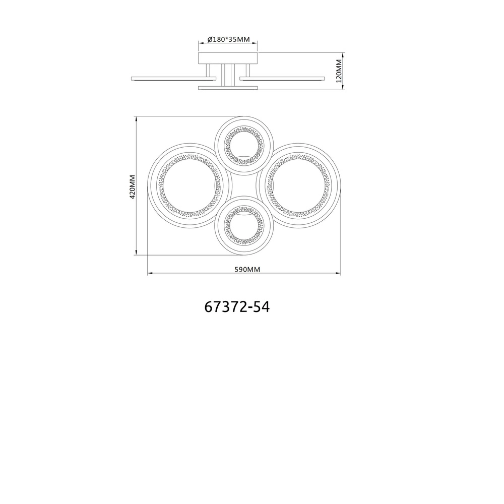 Deckenlampe Anthony Modernes Weiß Globo 9007371592227
