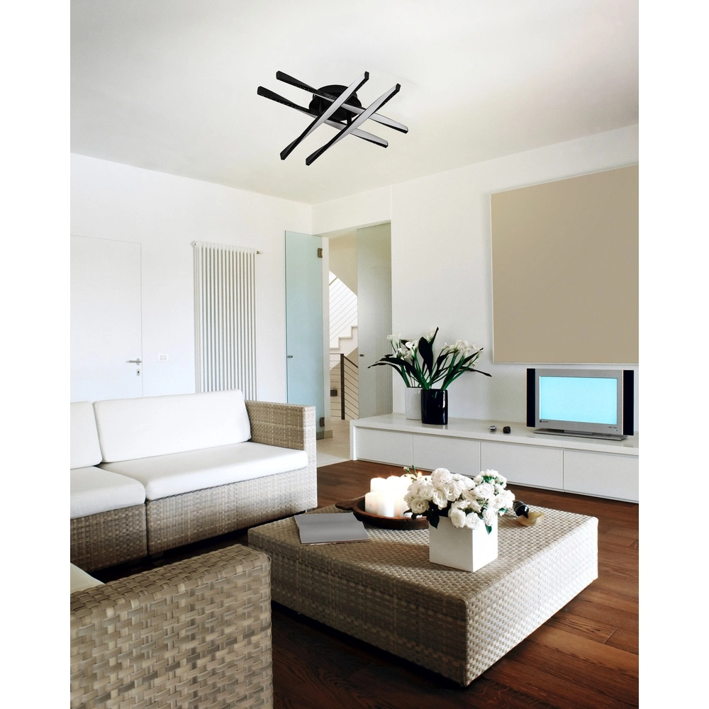 Design-Deckenlampe Adeje Schwarz Eglo 9002759756833