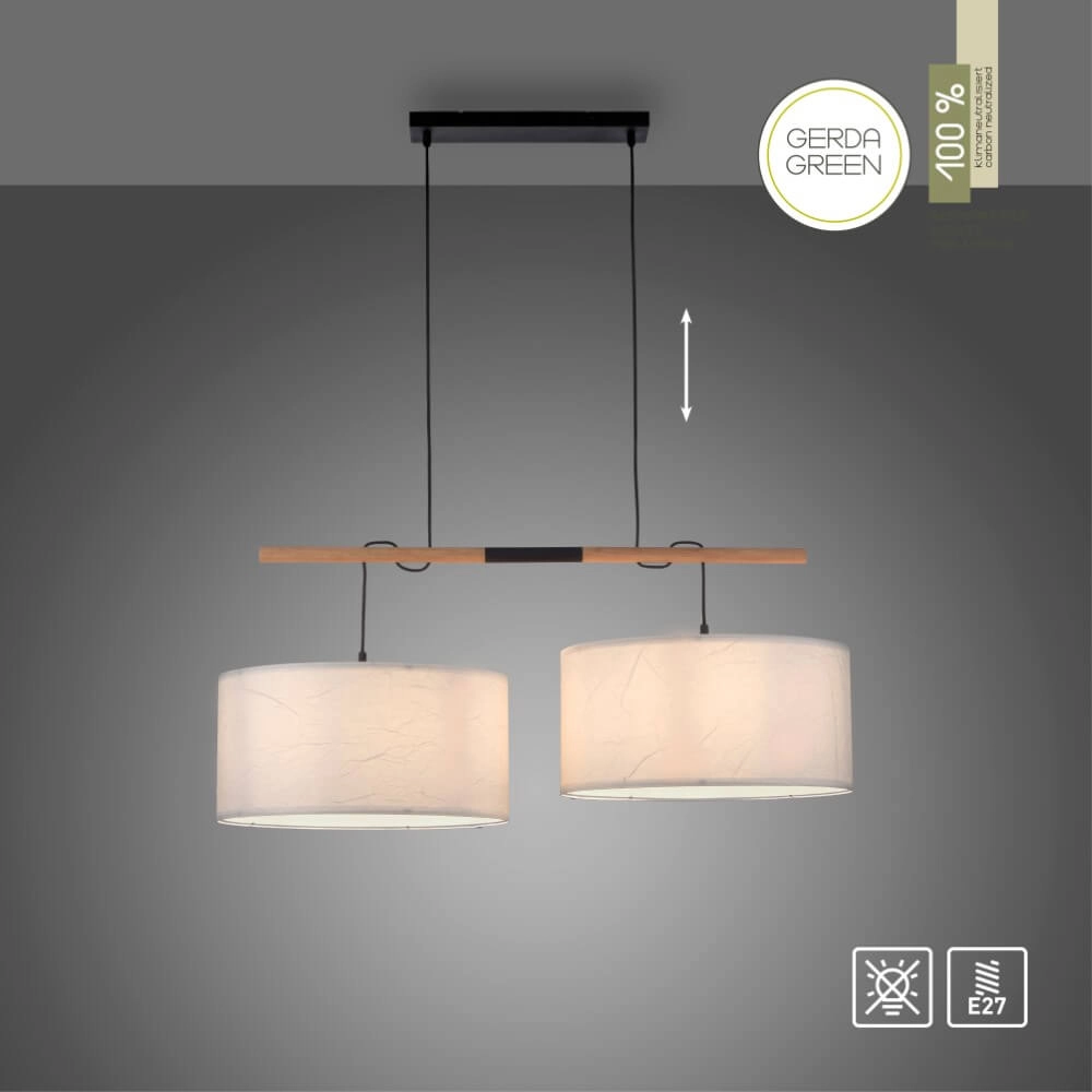 Weiße Hängelampe Green Sofie Duo Just Light 4043689995003