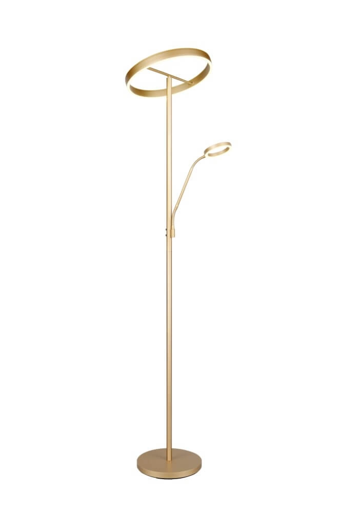 Design-Leselampe Willis Gold – 180 cm Trio 4017807627923