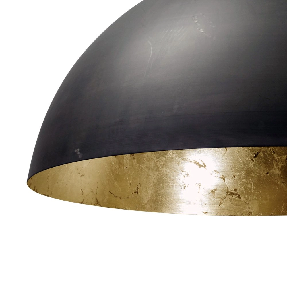 Große schwarze Pendelleuchte Industria Gold 60 Masterlight 8718121101477