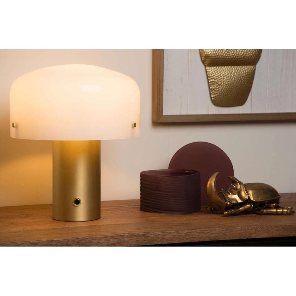 Tischlampe Timon 27 cm Gold Lucide 5411212051394