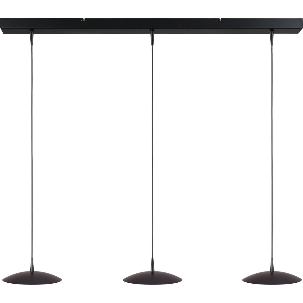 3-Licht Pendellampe Scala 100 cm schwarzer Nickel Ø 20 cm