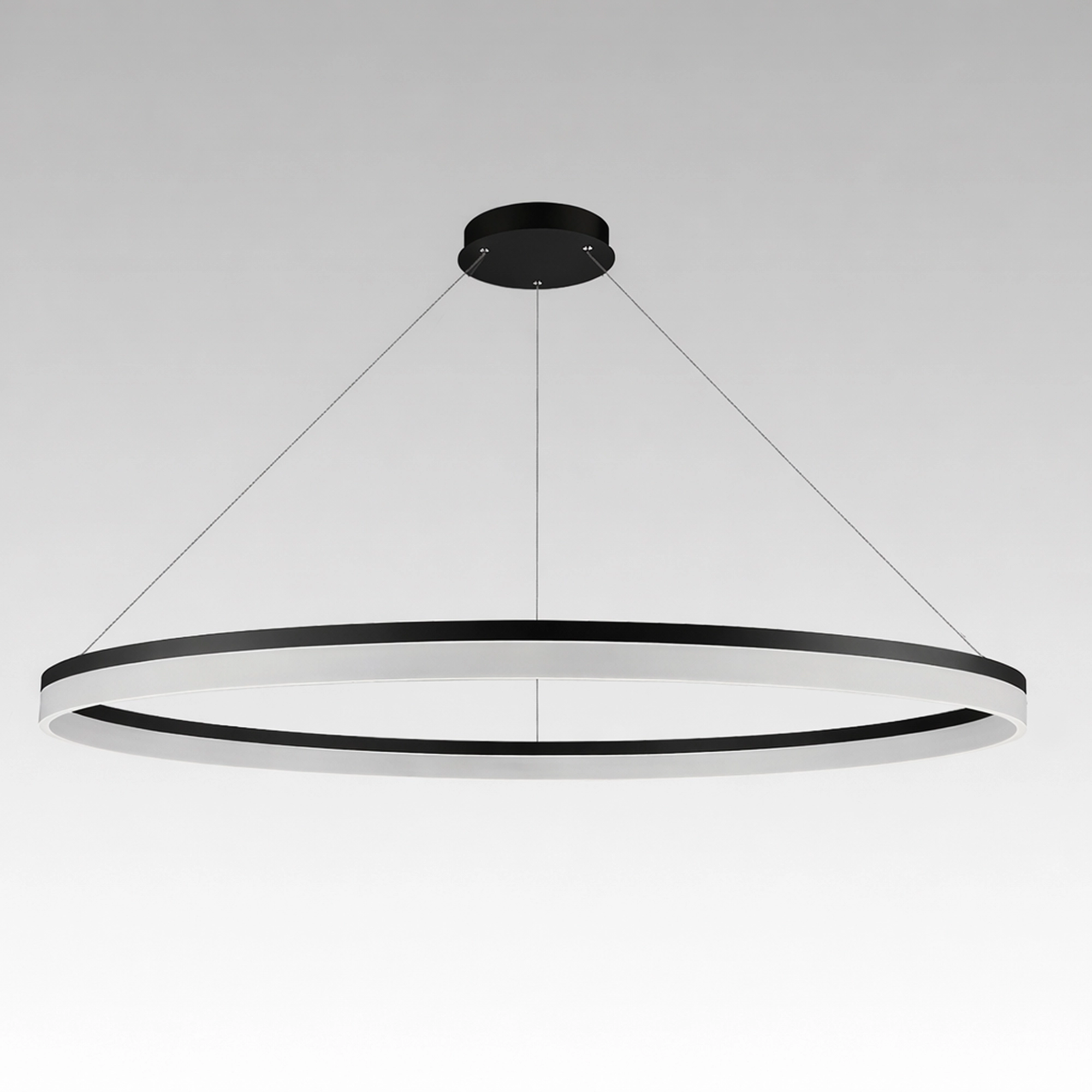 Elegante Pendellampe Ara Ø 150 cm schwarz Lyora 5053423307220