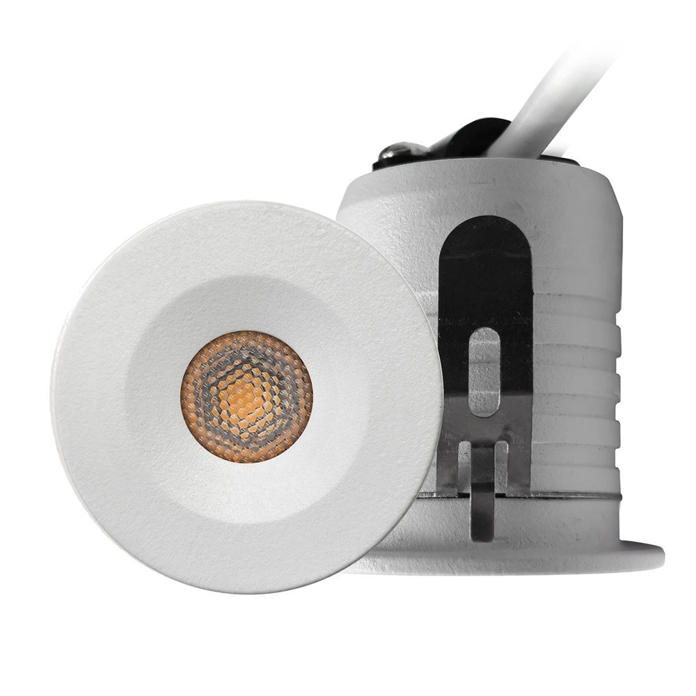 LED Mini Eingebauter Scheinwerfer 3W weiß