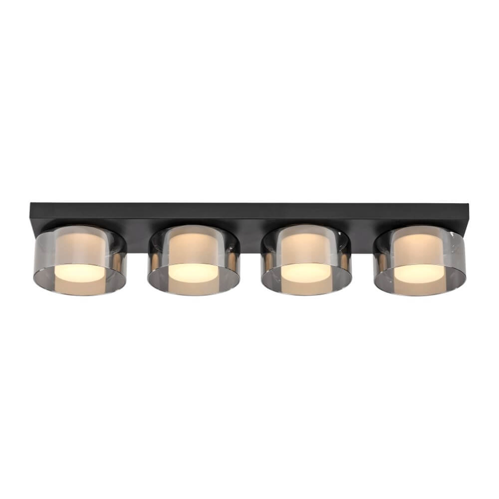 Schwarze Deckenleuchte Rika 4-Licht-Schwarz Paul Neuhaus 4012248385029