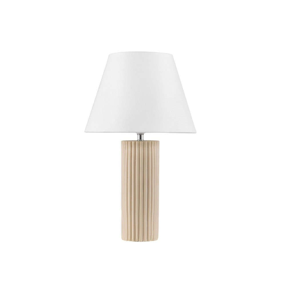 Tischlampe Bacco beige mit weißem Farbton Lyora 5212017468161