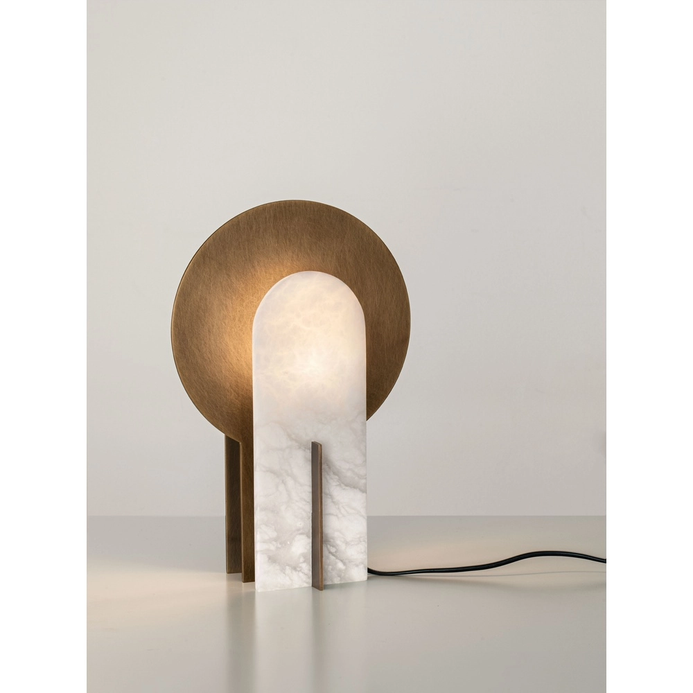 Design-Tischlampe Aviel Antikes Messing Lyora 5212063503809